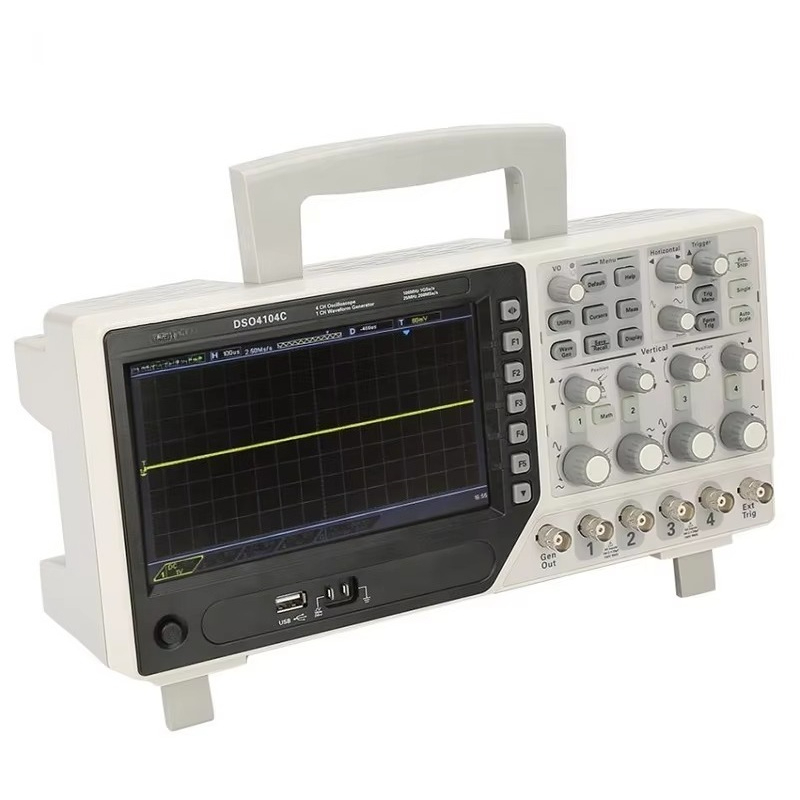 Digital Storage Oscilloscope 100Mhz 4Ch - Hantek DSO4104C Digitales Speicheroszilloskop 4-Kanal 100MHz