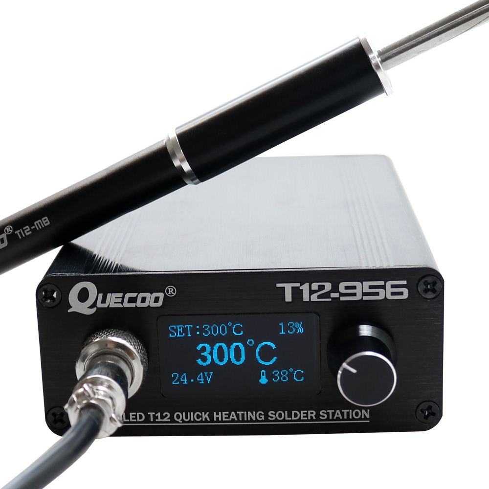 Soldering Station T12 Oled - QUECOO T12-956 Löten Digital Station Elektronische