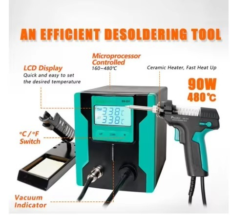 ESD-sichere SS-331H Digitale E – Desoldering Gun Vacuum Electric Bewertung und Preis