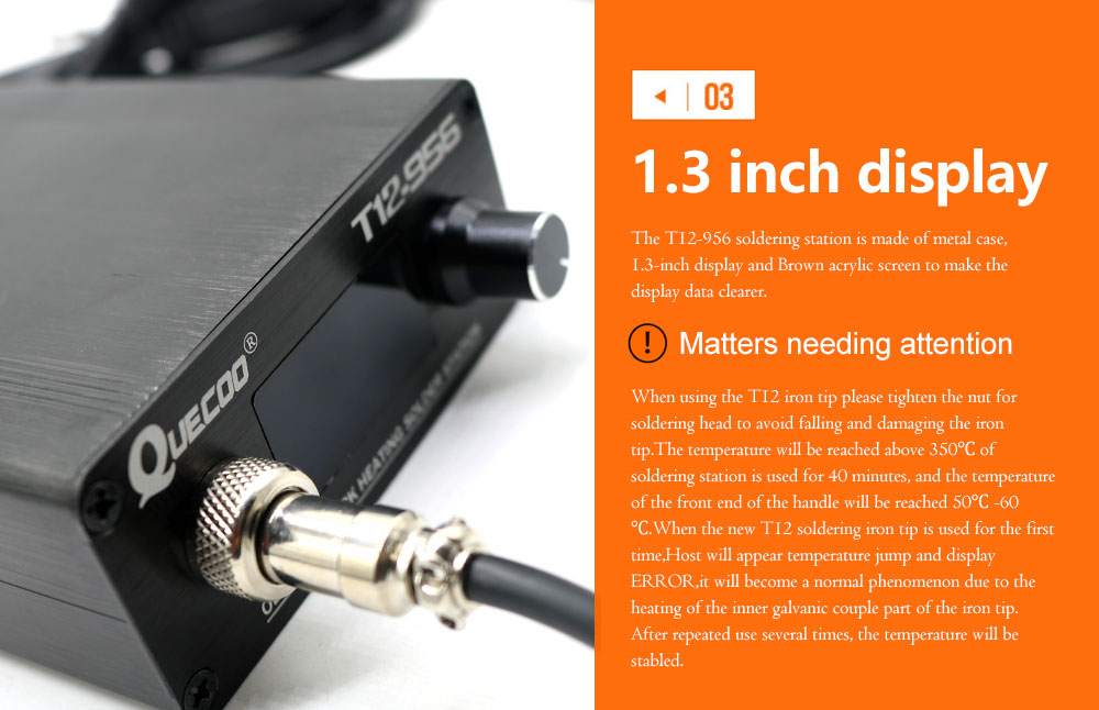QUECOO T12-956 Löten Digital S – Soldering Station T12 Oled Bewertung und Preis